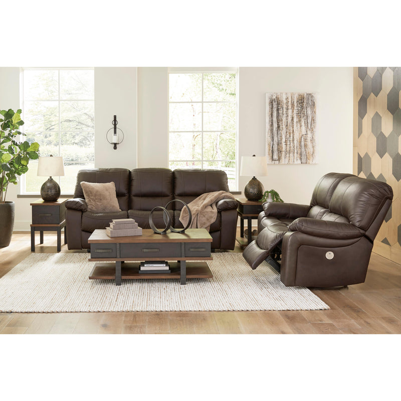 Signature Design by Ashley Leesworth Power Reclining Leather Match Sofa U4380887 IMAGE 10