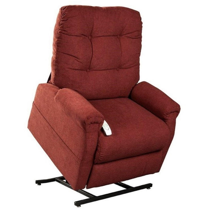 Ultimate Power Recliner Fabric - Lift Chair MM-4001 Chaise Lounger - Popstitch Chianti IMAGE 2