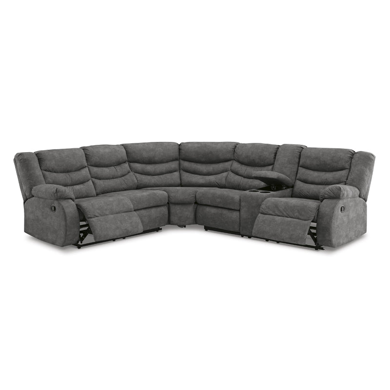 Signature Design by Ashley Partymate Reclining Leather Look 2 pc Sectional 3690348/3690349 IMAGE 2