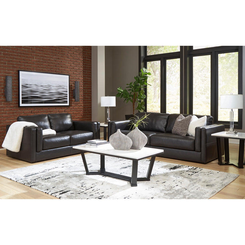 Signature Design by Ashley Amiata Stationary Leather Match Loveseat 5740535 IMAGE 9