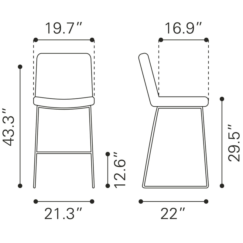 Zuo Mode Pub Height Stool 109484 IMAGE 8