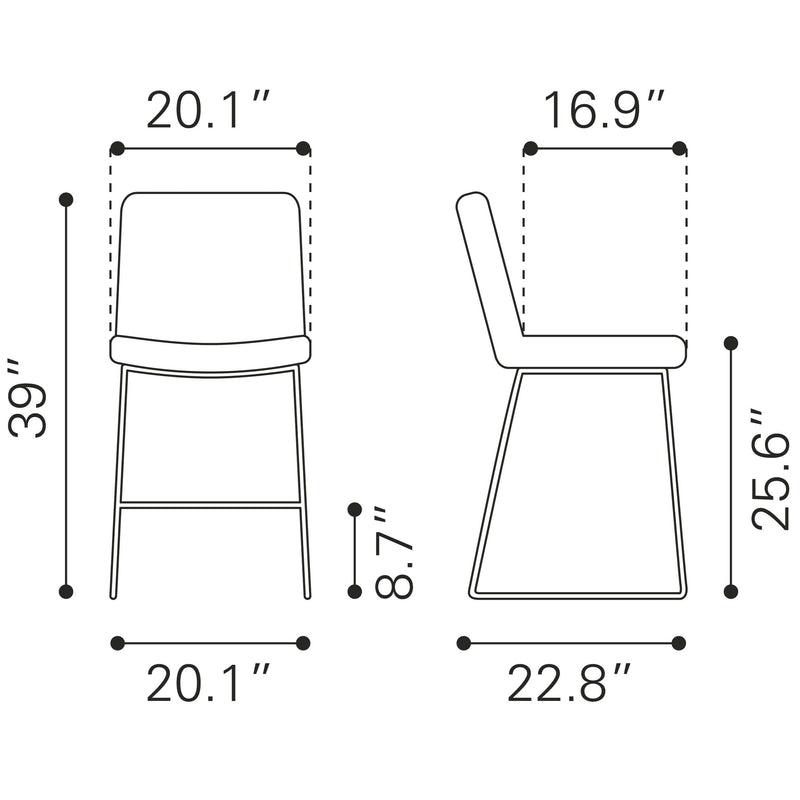 Zuo Mode Counter Height Stool 109480 IMAGE 9