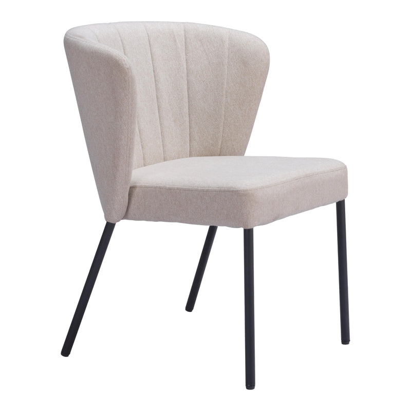 Zuo Aimee 109678 Dining Chair - Beige IMAGE 1