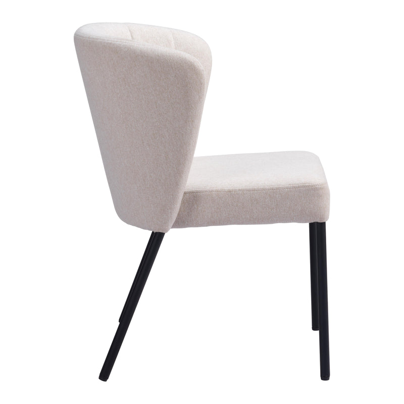 Zuo Aimee 109678 Dining Chair - Beige IMAGE 2