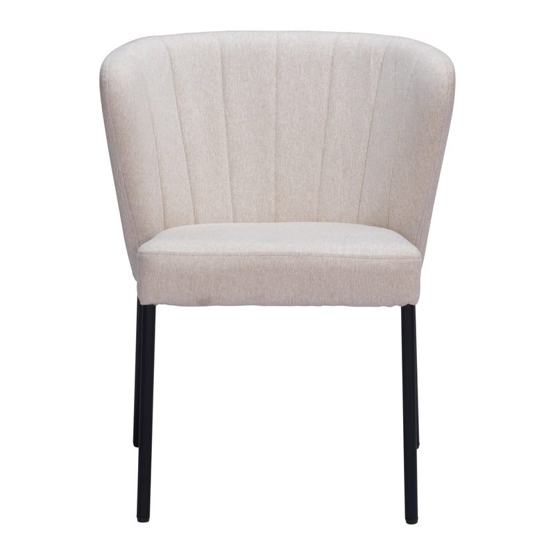 Zuo Aimee 109678 Dining Chair - Beige IMAGE 3