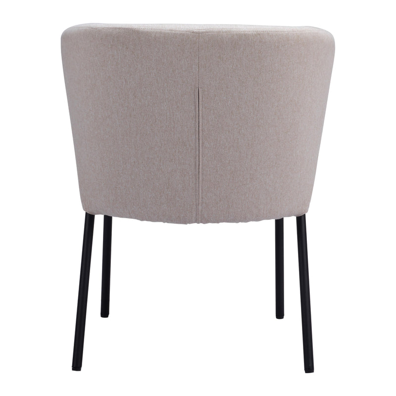 Zuo Aimee 109678 Dining Chair - Beige IMAGE 4