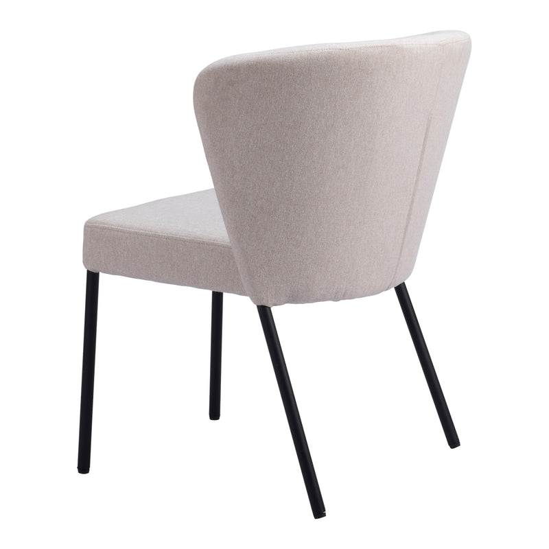 Zuo Aimee 109678 Dining Chair - Beige IMAGE 6