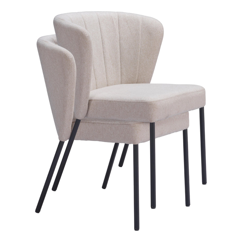 Zuo Aimee 109678 Dining Chair - Beige IMAGE 7