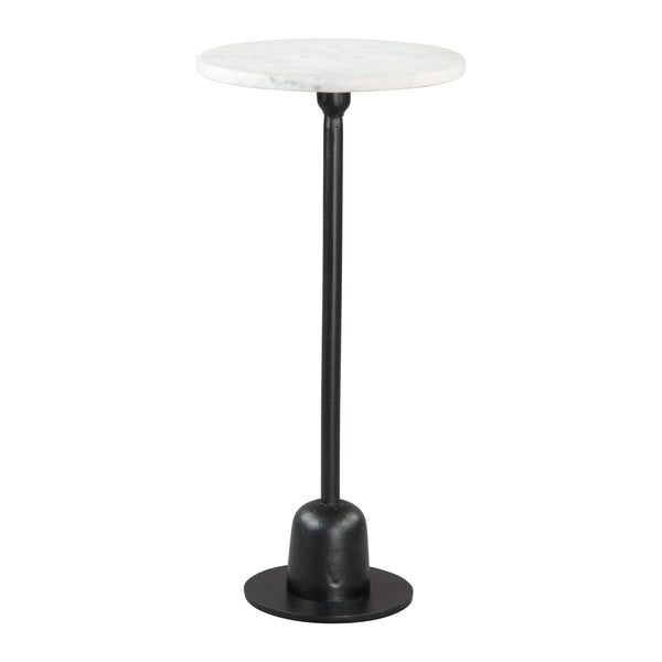 Zuo Woozy 109458 Side Table - White & Black IMAGE 1