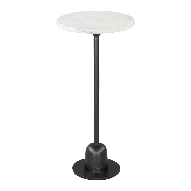 Zuo Woozy 109458 Side Table - White & Black IMAGE 2