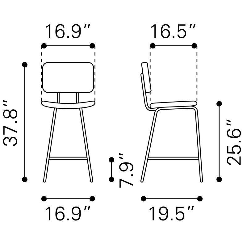 Zuo Boston Counter Height Stool 109504 IMAGE 10