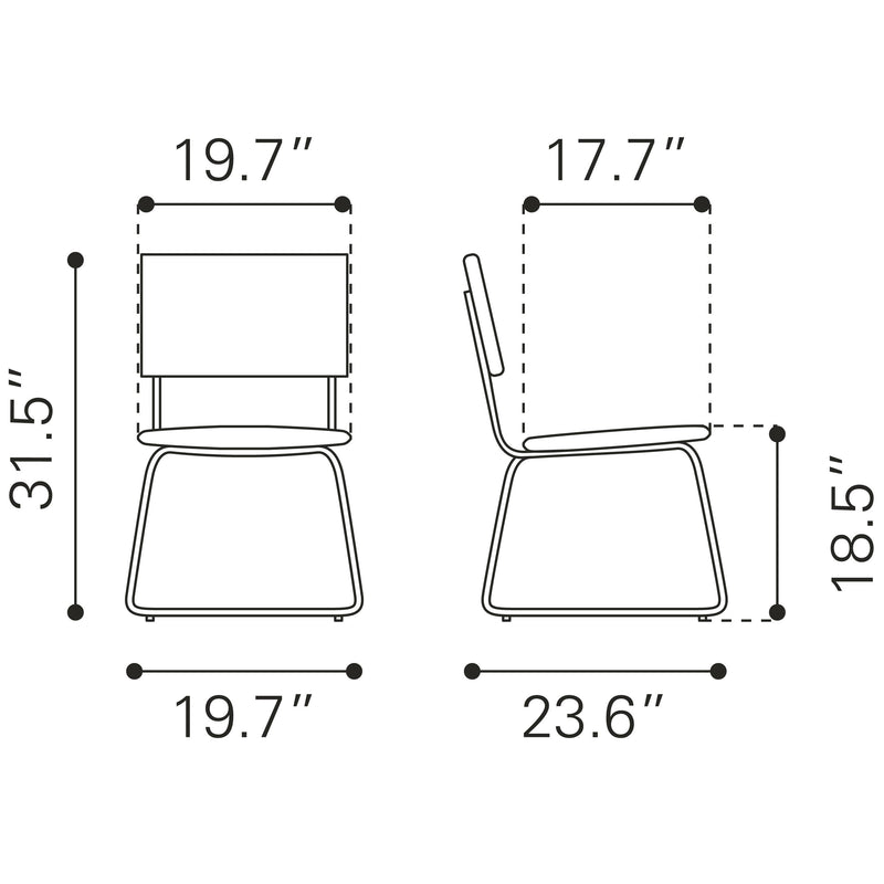 Zuo Grantham Dining Chair 109601 IMAGE 11