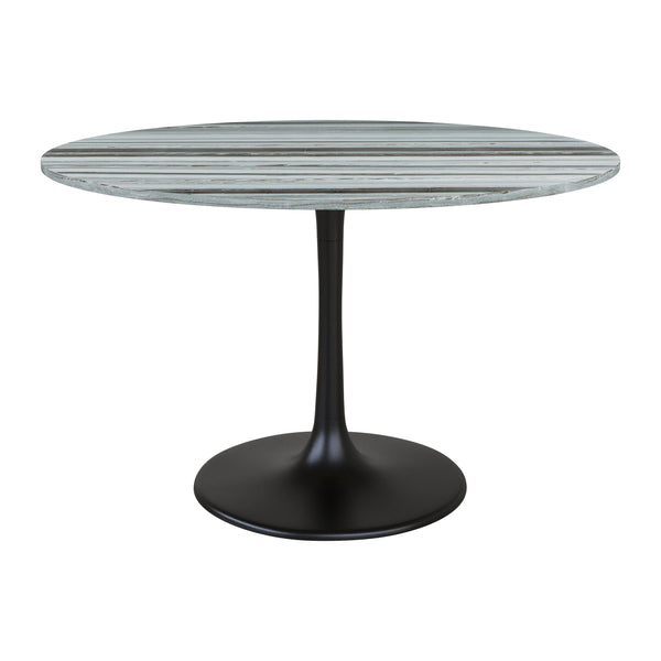 Zuo Central City 109447 Dining Table - Grey & Black IMAGE 1