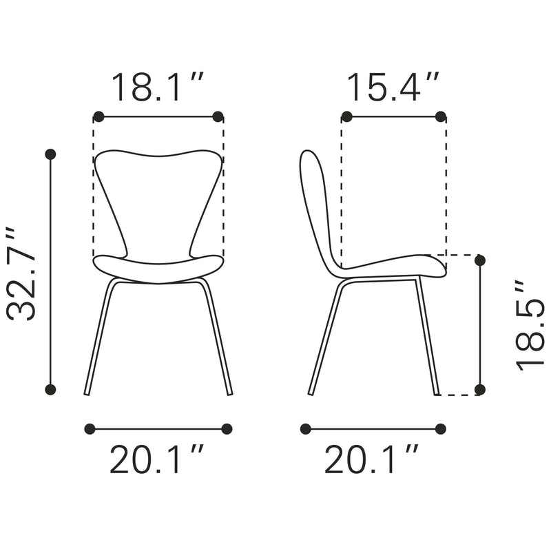 Zuo Thibideaux Dining Chair 109659 IMAGE 10