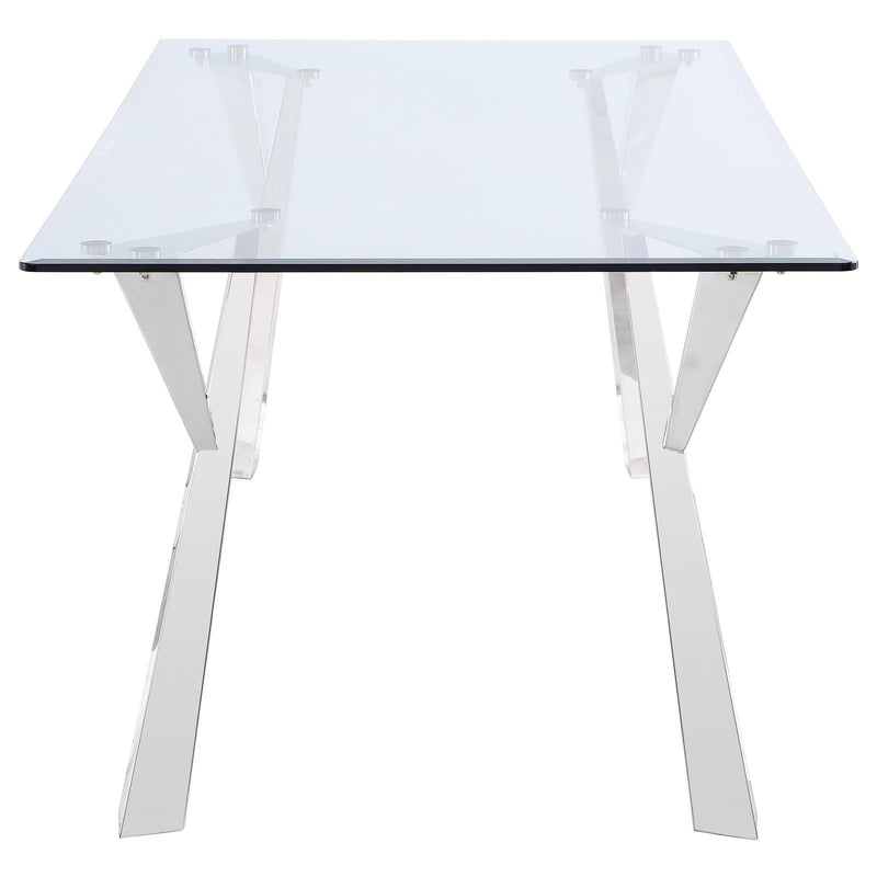 Coaster Furniture Alaia Dining Table with Glass Top 190711 IMAGE 4