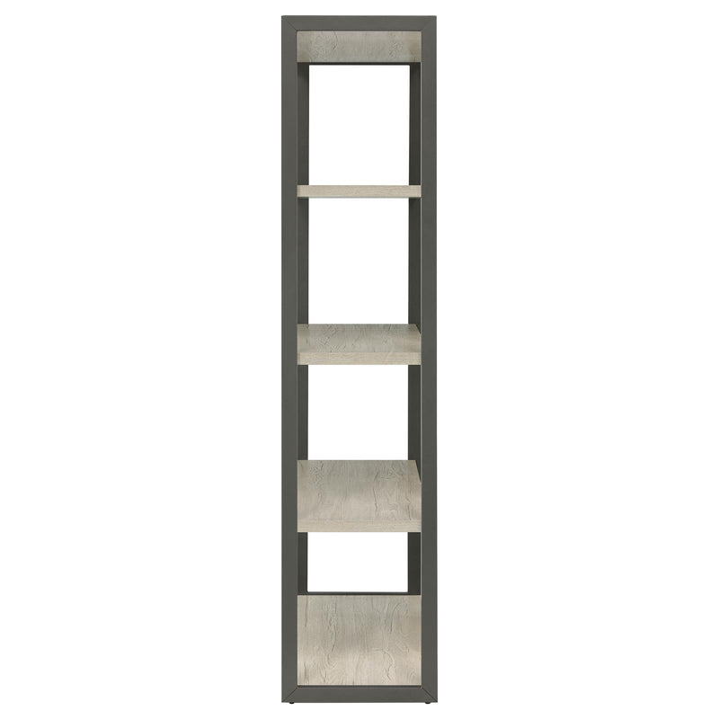 Coaster Furniture Loomis 805883 4-shelf Bookcase - Whitewashed Grey IMAGE 9