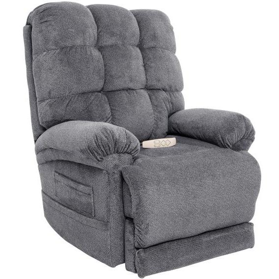 Ultimate Power Recliner Fabric - Lift Chair MM-1652-SO with MegaGuard, Deluxe Heat and Massage - Angus Slate IMAGE 1