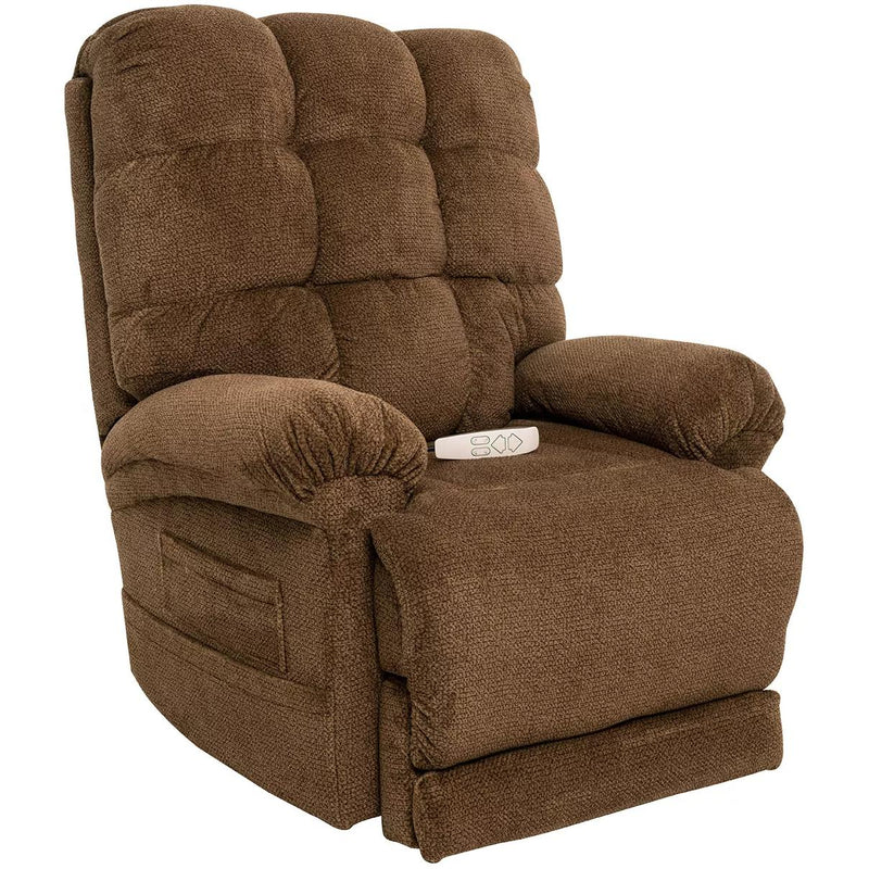 Ultimate Power Recliner Fabric - Lift Chair MM-1652-SO with MegaGuard, Deluxe Heat and Massage - Angus Nutmeg IMAGE 1