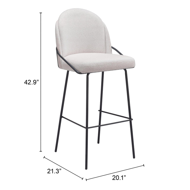 Zuo Jambi Pub Height Stool 109969 IMAGE 8