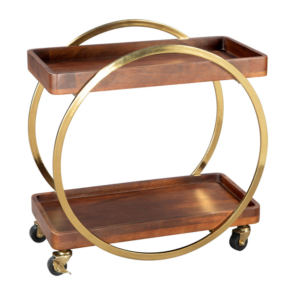 Zuo Arenas 109779 Bar Cart - Brown IMAGE 1