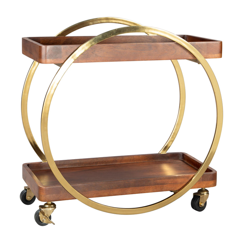 Zuo Arenas 109779 Bar Cart - Brown IMAGE 3