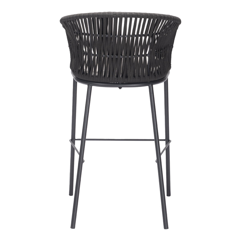 Zuo Freycinet 703989 Barstool - Black IMAGE 4