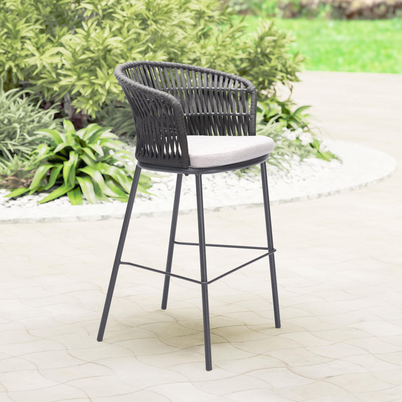 Zuo Freycinet 703989 Barstool - Black IMAGE 9