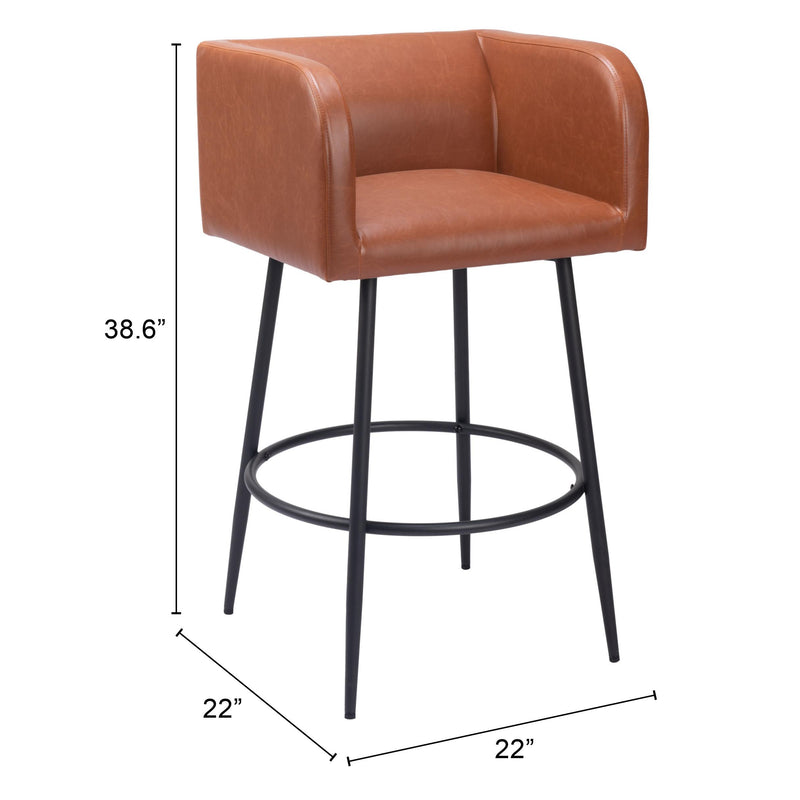 Zuo Horbat Pub Height Stool 109947 IMAGE 8