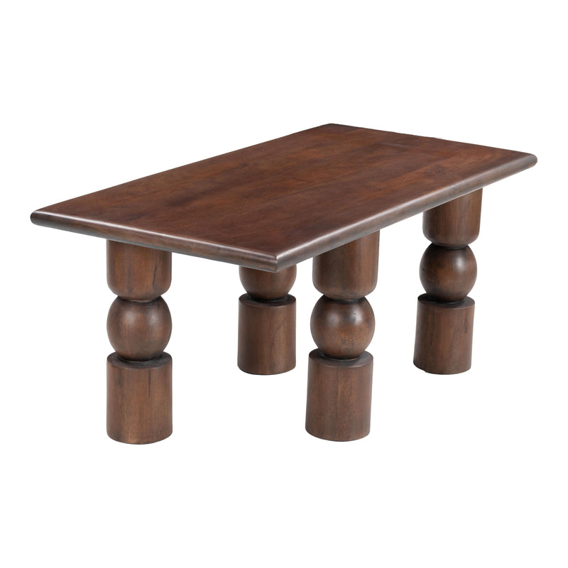 Zuo Split 109853 Coffee Table - Brown IMAGE 1