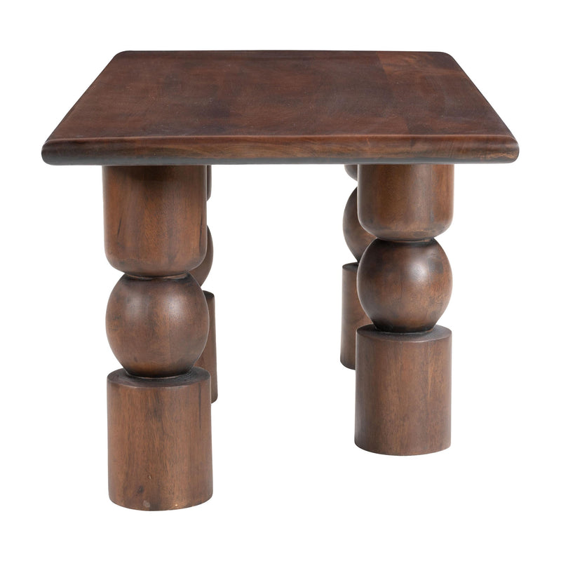 Zuo Split 109853 Coffee Table - Brown IMAGE 2