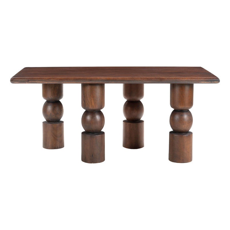 Zuo Split 109853 Coffee Table - Brown IMAGE 3