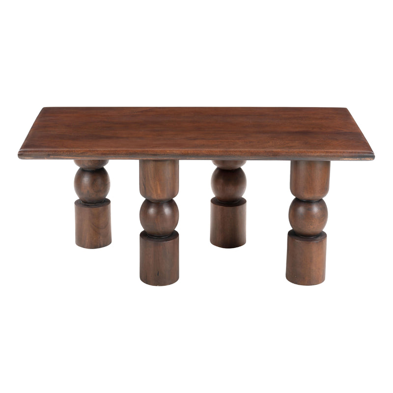 Zuo Split 109853 Coffee Table - Brown IMAGE 4