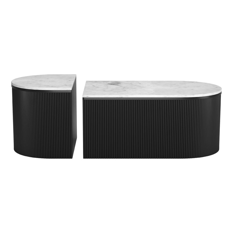 Zuo Ormara 109920 Coffee Table Set - White & Black IMAGE 3