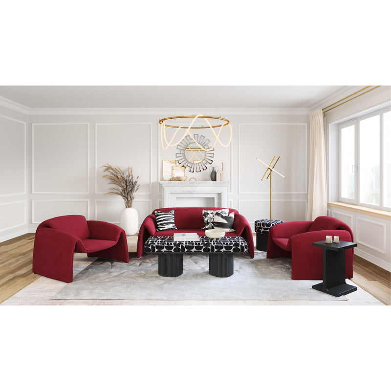 Zuo Horten 110028 Sofa - Red IMAGE 9