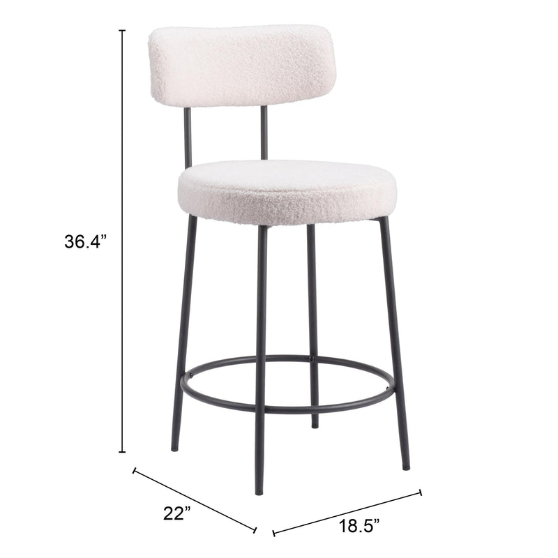 Zuo Blanca Counter Height Stool 109739 IMAGE 9