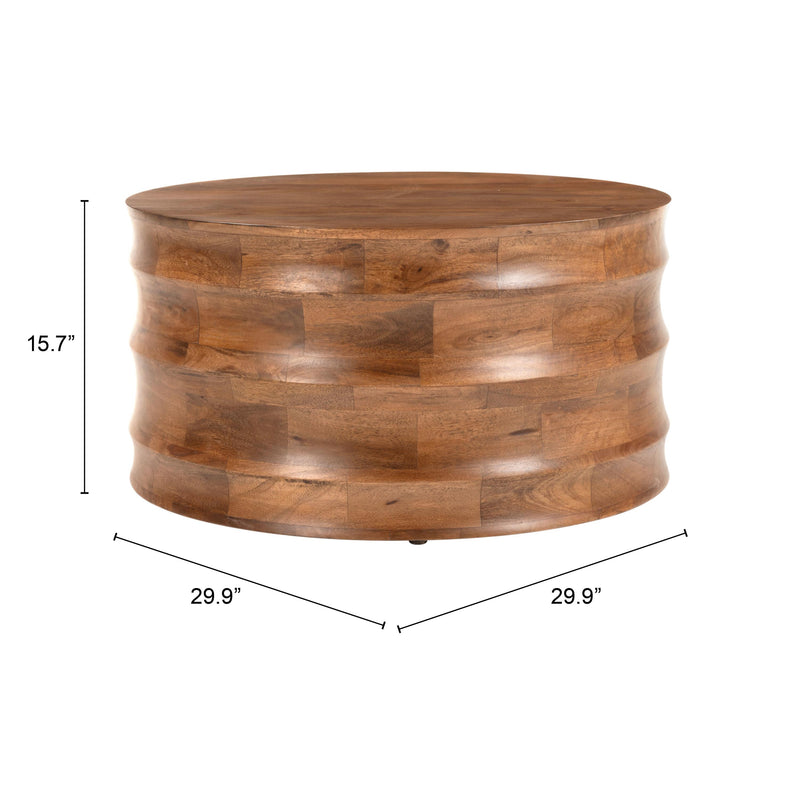 Zuo Antium 109860 Coffee Table - Walnut IMAGE 6