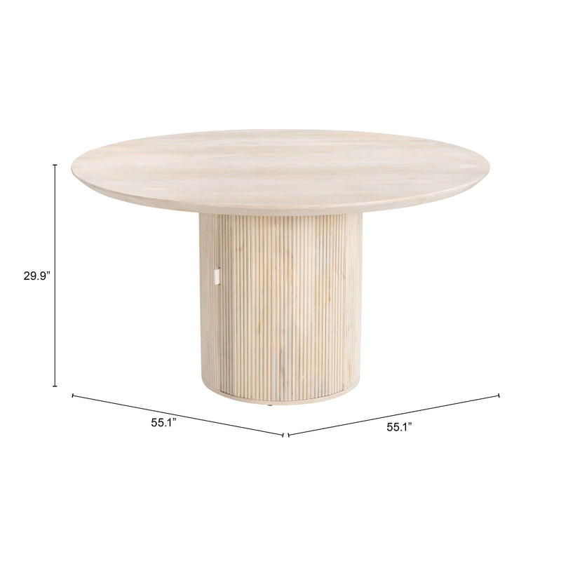 Zuo Izola 109855 Dining Table - Natural IMAGE 13