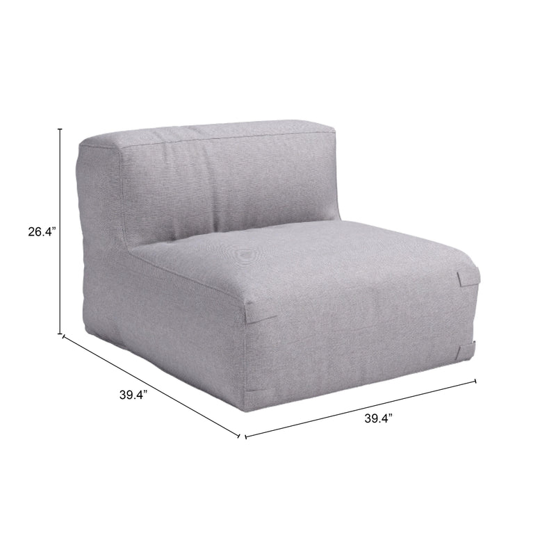 Zuo Luanda 703999 Middle Chair - Grey IMAGE 12