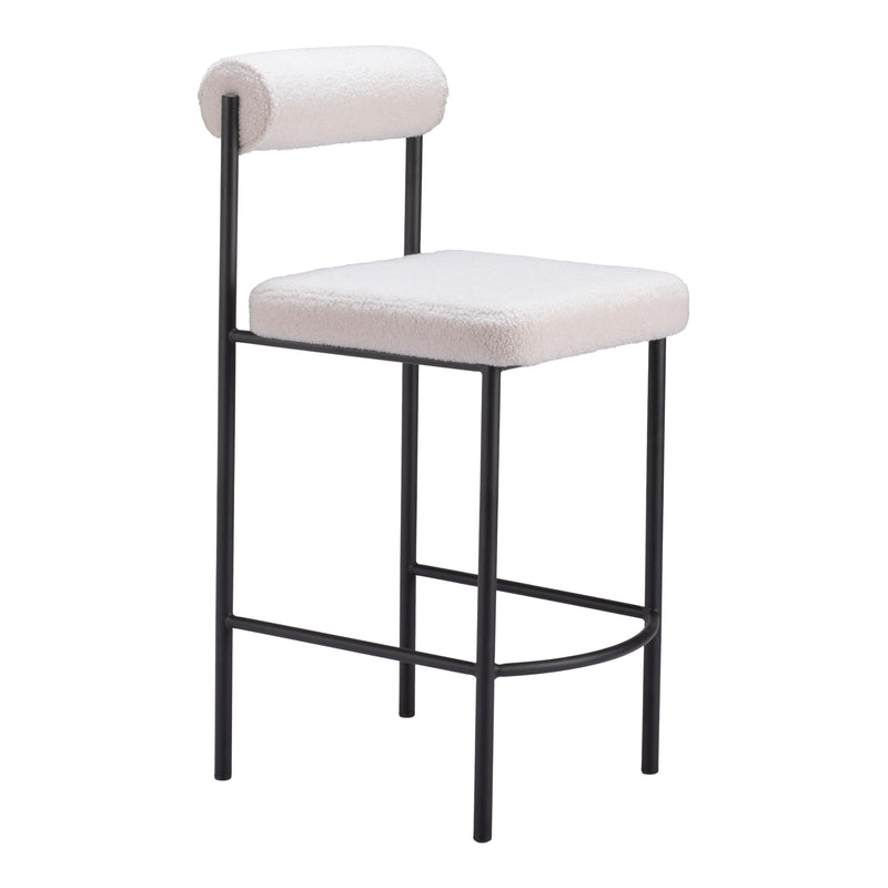 Zuo Livorno 109811 Counter Stool - Ivory IMAGE 6