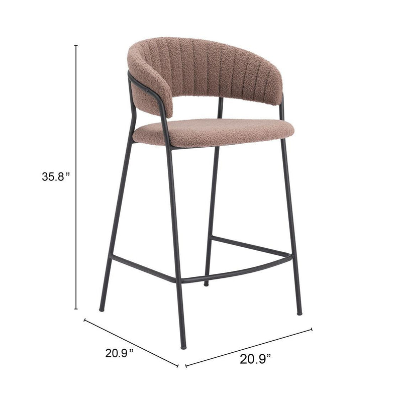 Zuo Josephine Counter Height Stool 109672 IMAGE 8