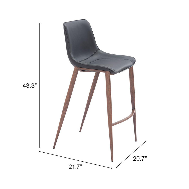 Zuo Magnus Pub Height Stool 109937 IMAGE 10