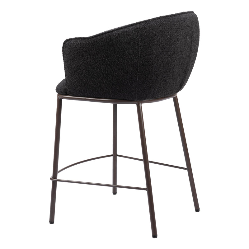 Zuo Essen 109809 Counter Stool - Black & Bronze IMAGE 5