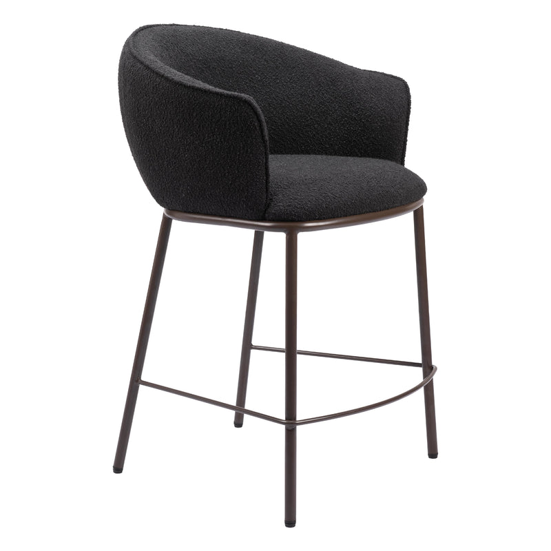 Zuo Essen 109809 Counter Stool - Black & Bronze IMAGE 6