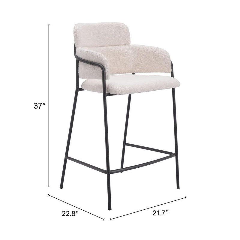 Zuo Marcel Counter Height Stool 109665 IMAGE 8