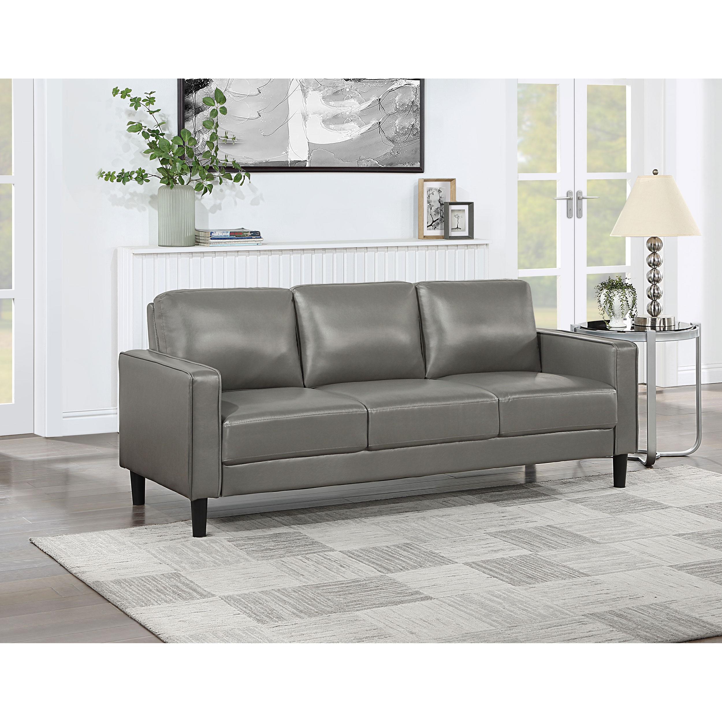 Coaster Furniture Ruth Stationary Leather Look Sofa 508365 IMAGE 2