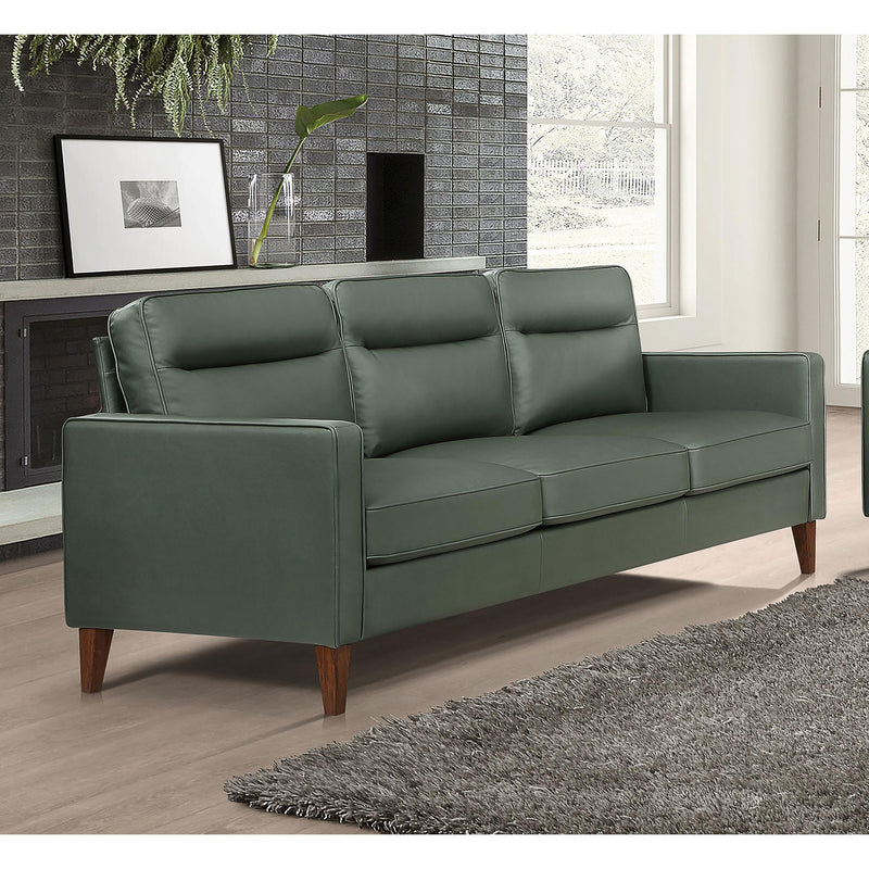 Coaster Furniture Jonah Stationary Leatherette Sofa 509654 IMAGE 2