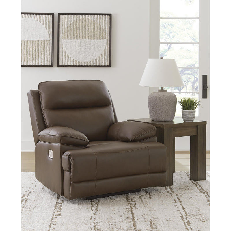 Signature Design by Ashley VonRyan Power Leather Match Recliner U1040013 IMAGE 7