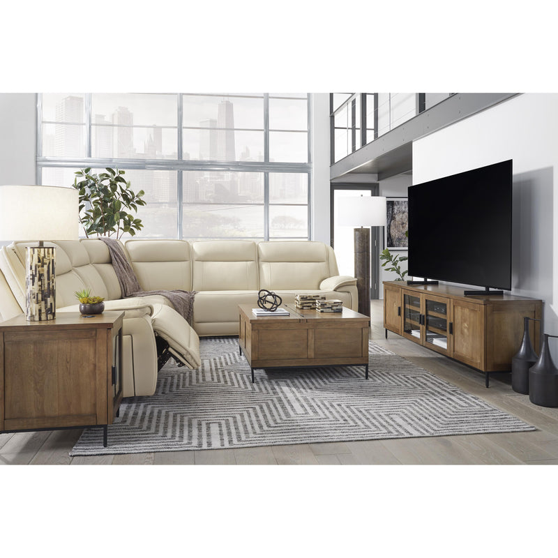 Signature Design by Ashley Double Deal Power Reclining Leather Match 5 pc Sectional U1300158/U1300131/U1300177/U1300146/U1300162 IMAGE 4