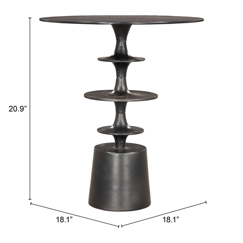 Zuo Renie 110156 Side Table - Black IMAGE 5