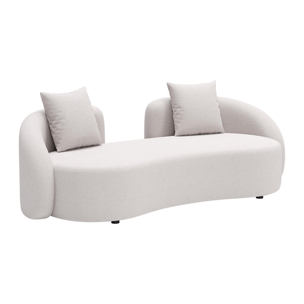 Zuo 704019 Sunny Isles Loveseat - Beige IMAGE 1